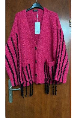 Sweterk oversize różowy MINOUU